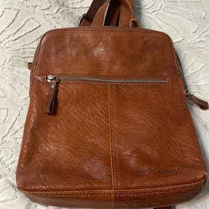 Brown Leather Backpack